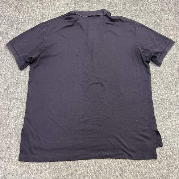 Polo Ralph Lauren Polo Shirt Mens Large Navy Red Pony Embroidered Short Sleeve - Picture 3 of 7